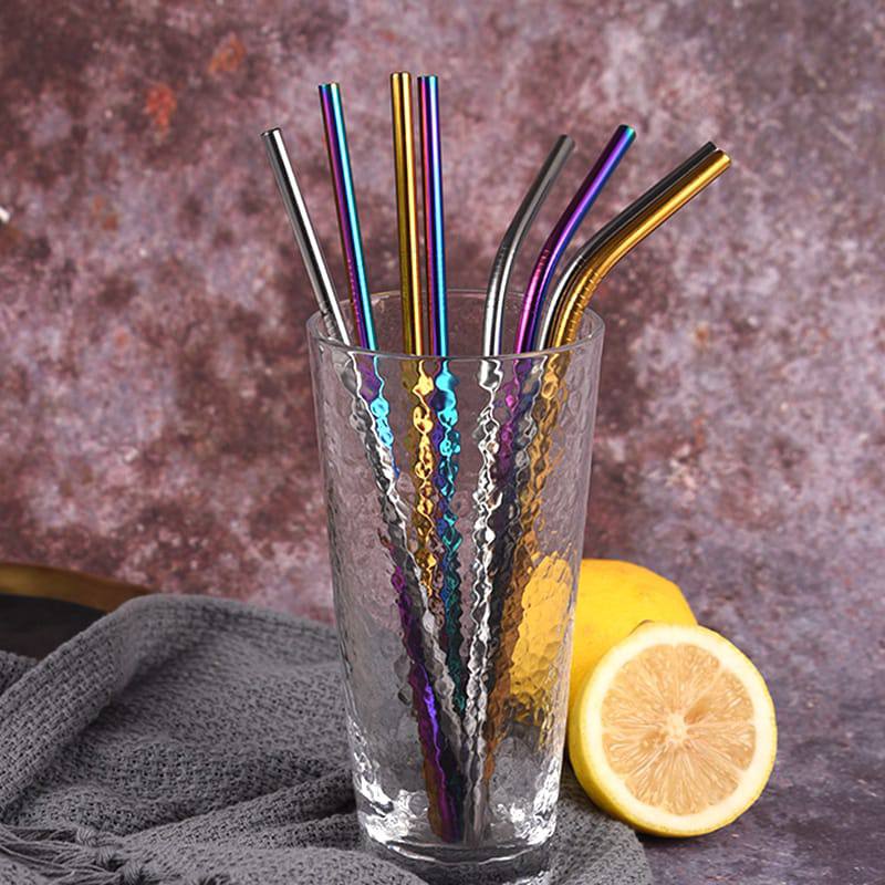 100% FOOD GRADE STAINLESS STEEL REUSABLE STRAWS