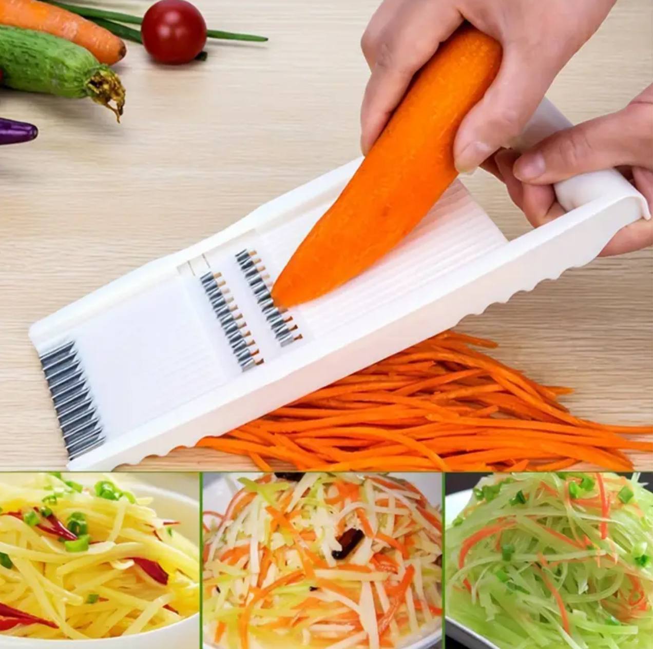 5 in 1 manual Multi-Functional Vegetable Slicer & Grater