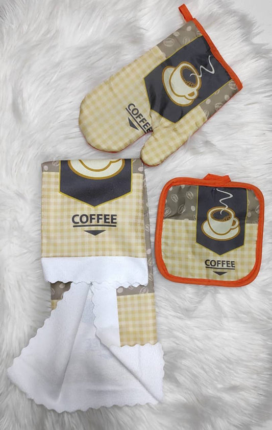 3pcs Kitchen glove set