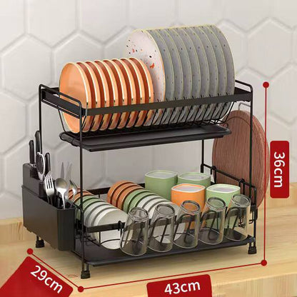 Unique Double  Layer  Carbon Steel Dishrack