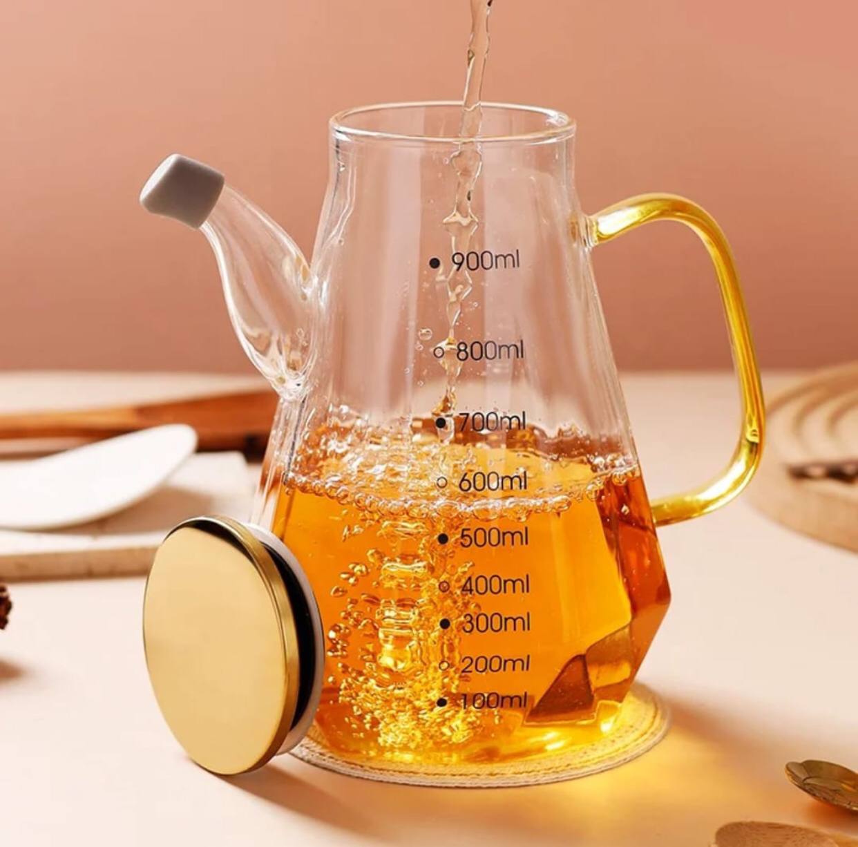 900Ml Oil Jar With A Sprout