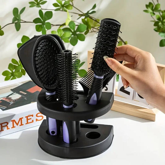 6in1 hair combs set and stand