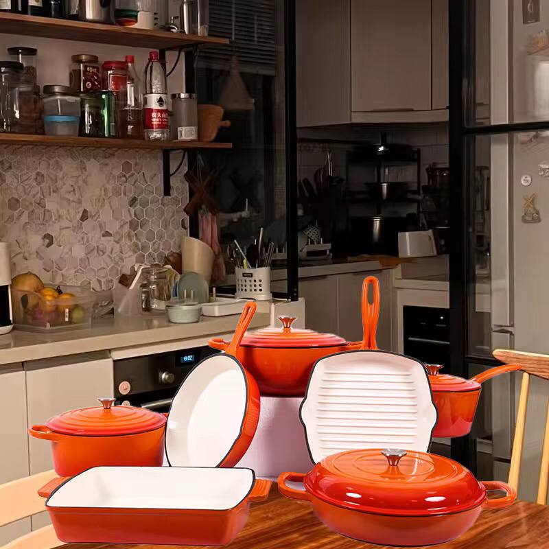 11pcs cast iron cookware