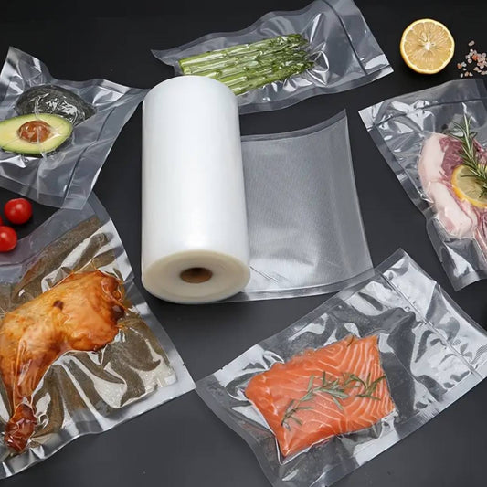 Vacuum sealer rolls bpa free storage bags food saver for freeze
