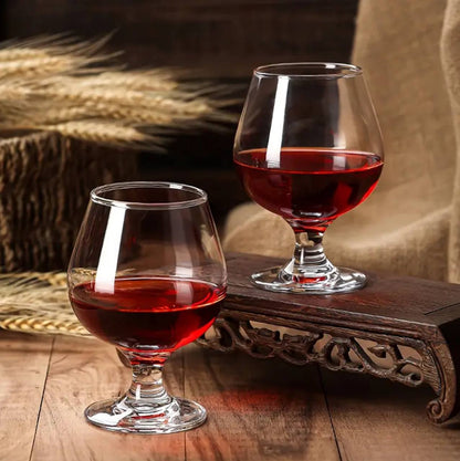 6pcs plain cognac glasses set