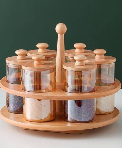6 in 1 Rotating spice rack