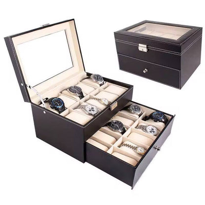 20 slots leather watch organizer