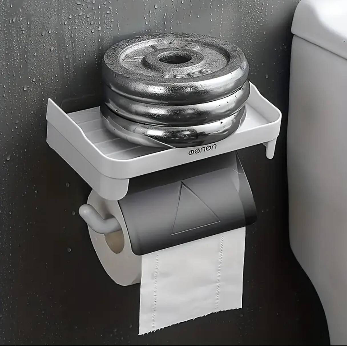 Wall-mounted tissue holder