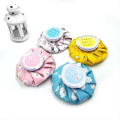 1pc Cartoon Hot Water Bottle Bag Dual Use Summer Ice Bag Reusable Knee Head Leg Relief Pain Ice Bag Hand Warmer Household Items