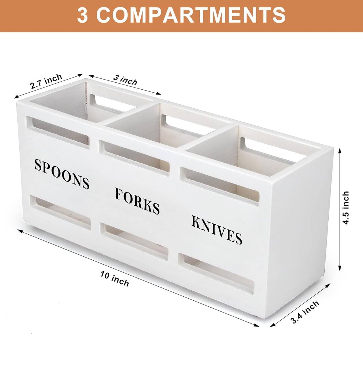 Wooden Cutlery Holder