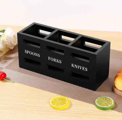Wooden Cutlery Holder