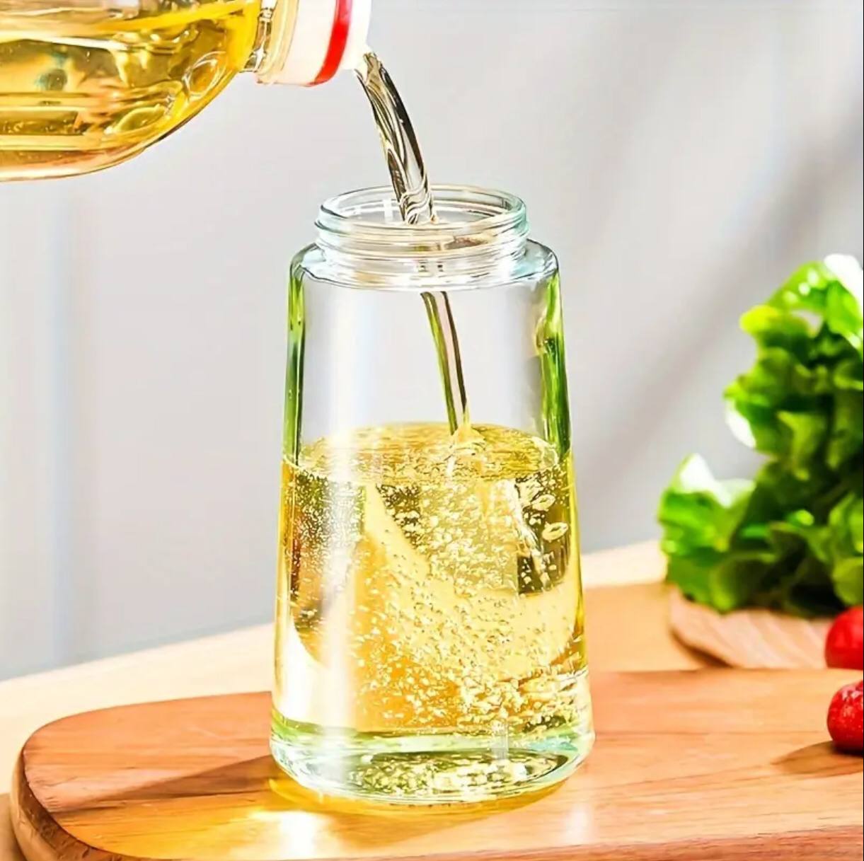 2-in-1 Oil Spray Bottle & Dispenser – Perfect for Controlled Cooking