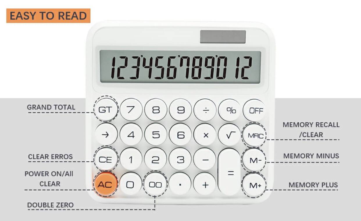 12 Digit Solar Energy Calculator