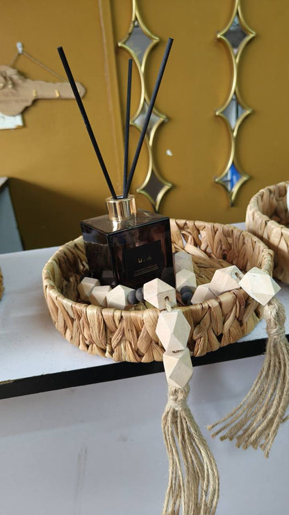 3Pcs Decorative Handmade Wicker Tray
Comes without handles