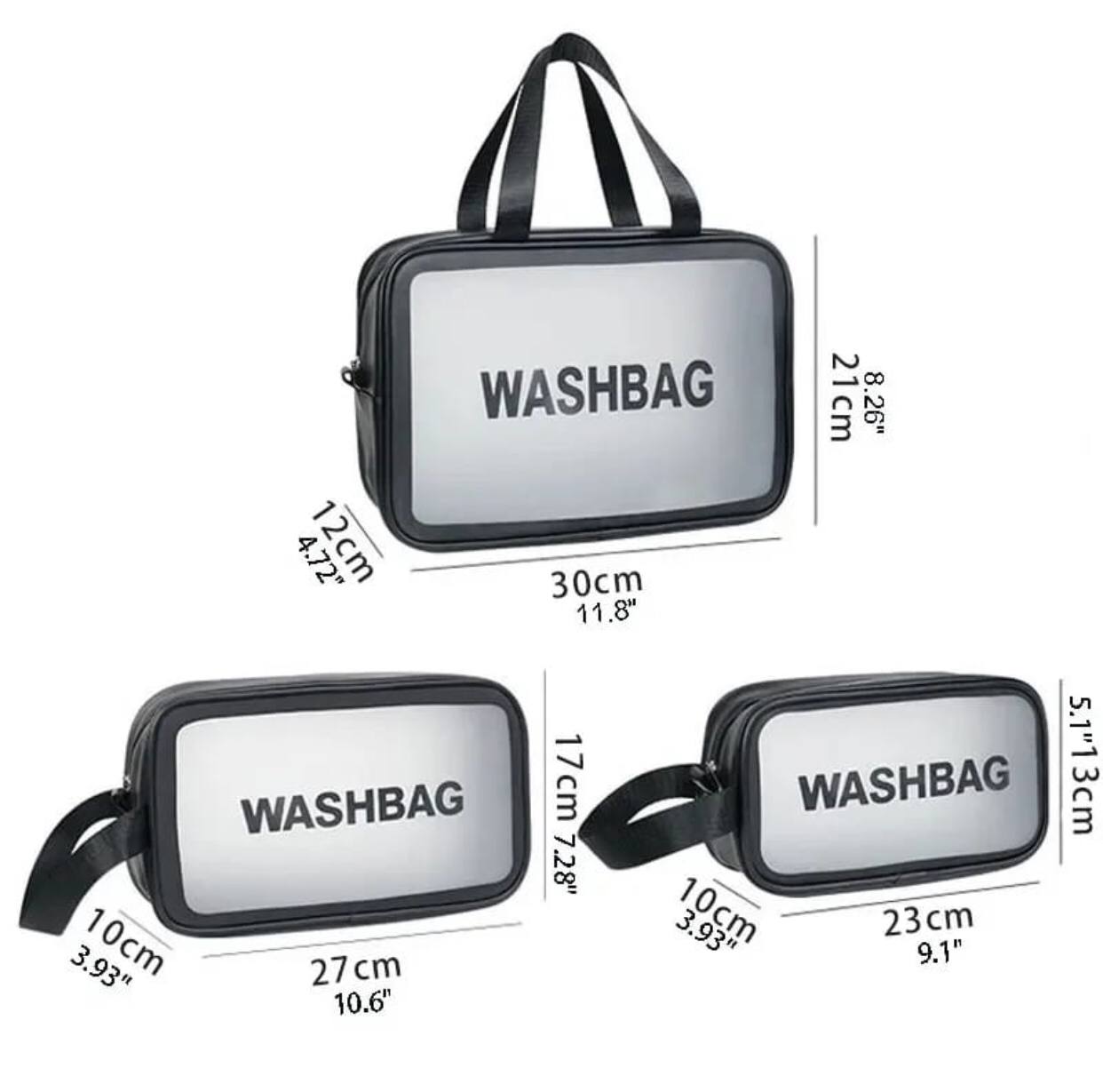 3pc wash bag pouch