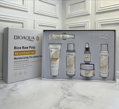 6-piece rice skincare set