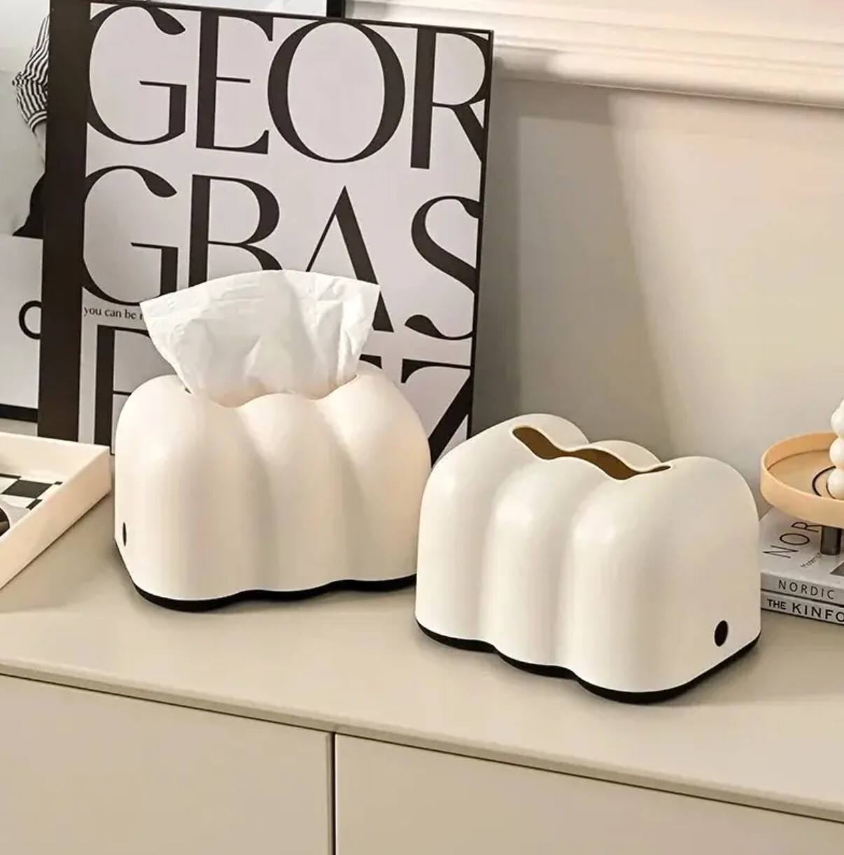 Unique Clouds Tissue Storage Box