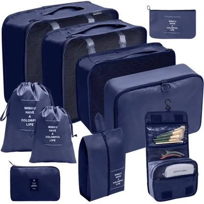 9pcs Luggage Travel Organizers For Suitcase