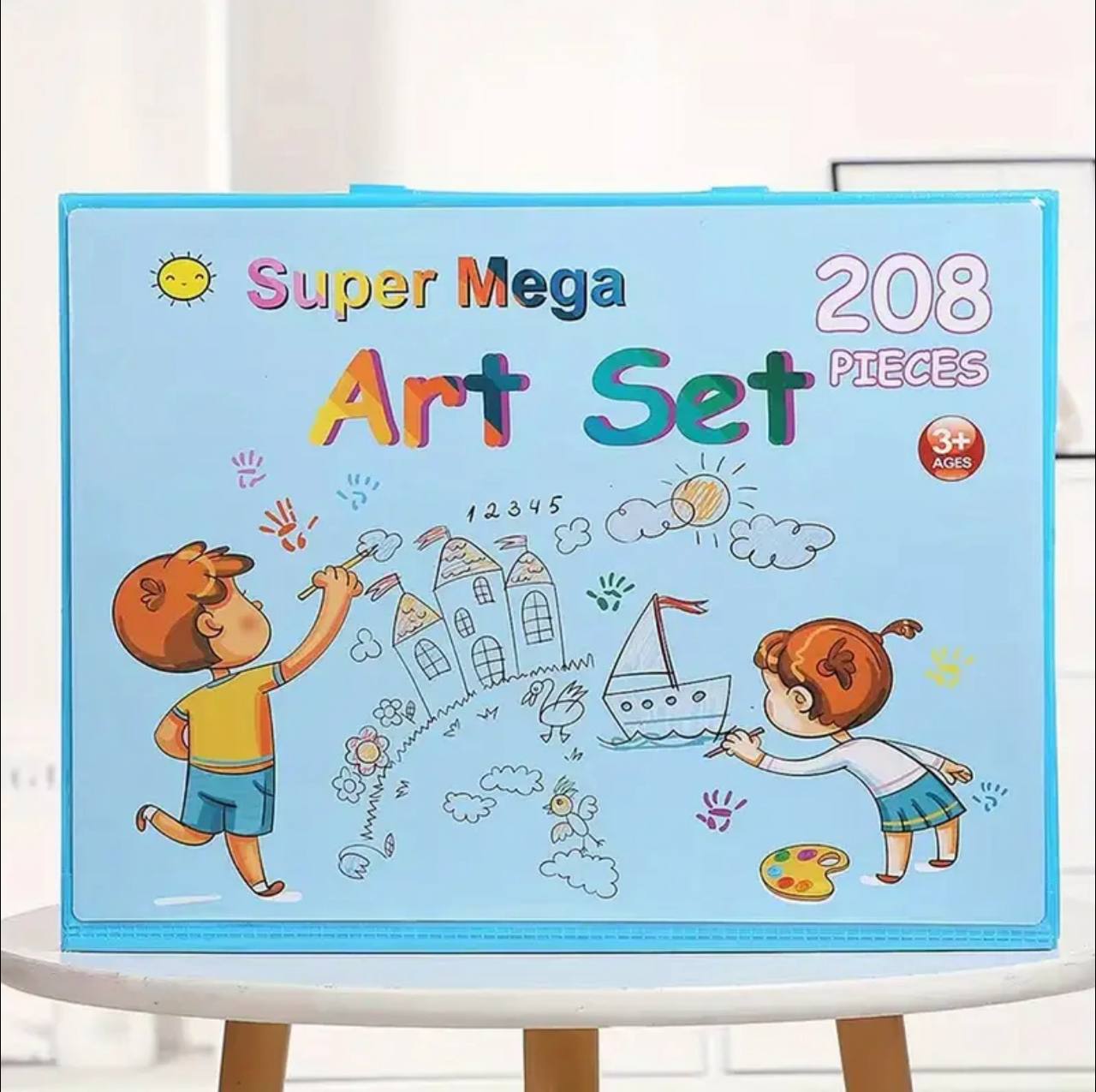 208 piece kids painting set