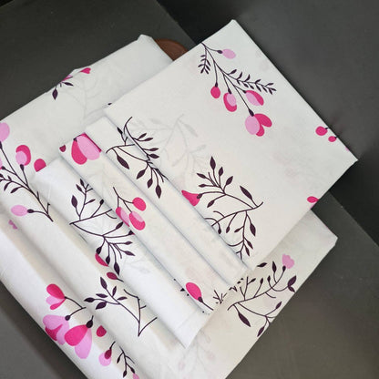 Two Flat Bedsheet Both Printed 
4 Pillowcases