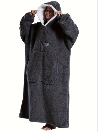 Winter Wearable Blanket Hoodie