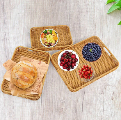 3 In 1 handmade Rattan Deco style and trays