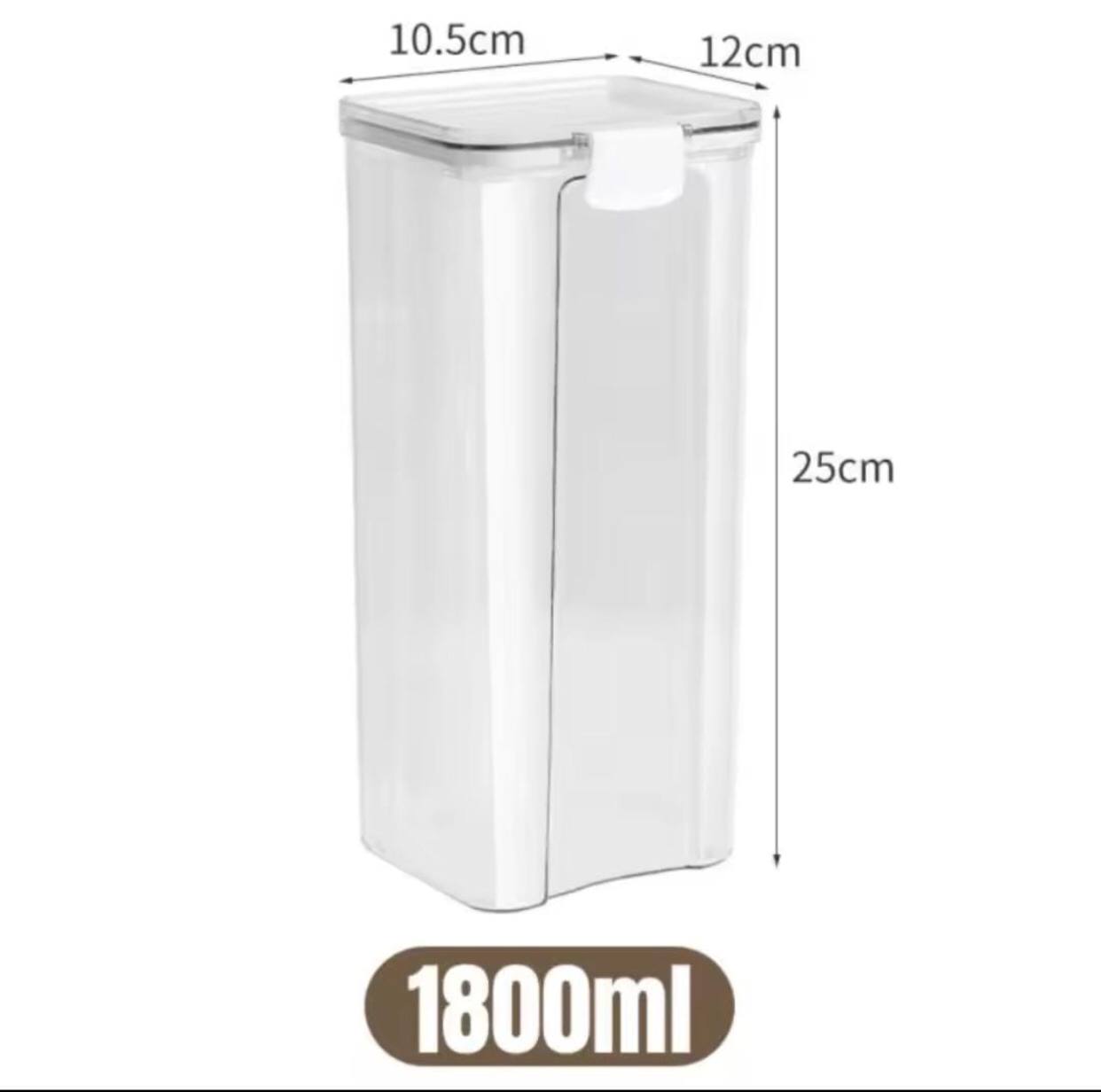 Acrylic 1800ml
Cereal storage containers