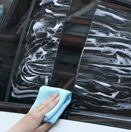 5pcs Fish Scale Microfiber glass Cleaning Cloth