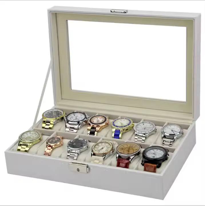 12 slots leather watch organizer