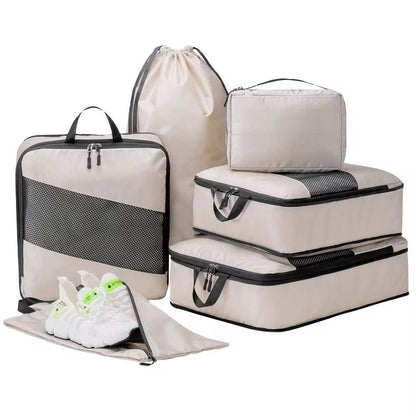6pcs set compression travel bags