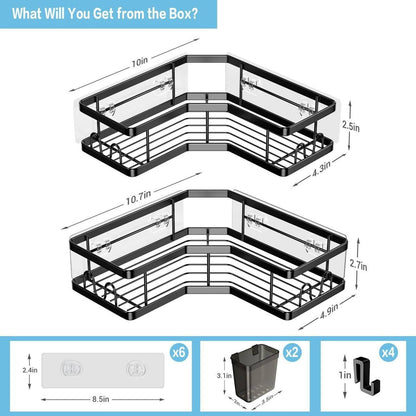 2-pack shower caddy shelf