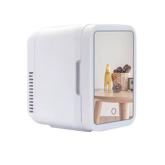 4L Portable Beauty car fridge with mirror and duo power option (car cigar DC power or AC power) now available in white colour