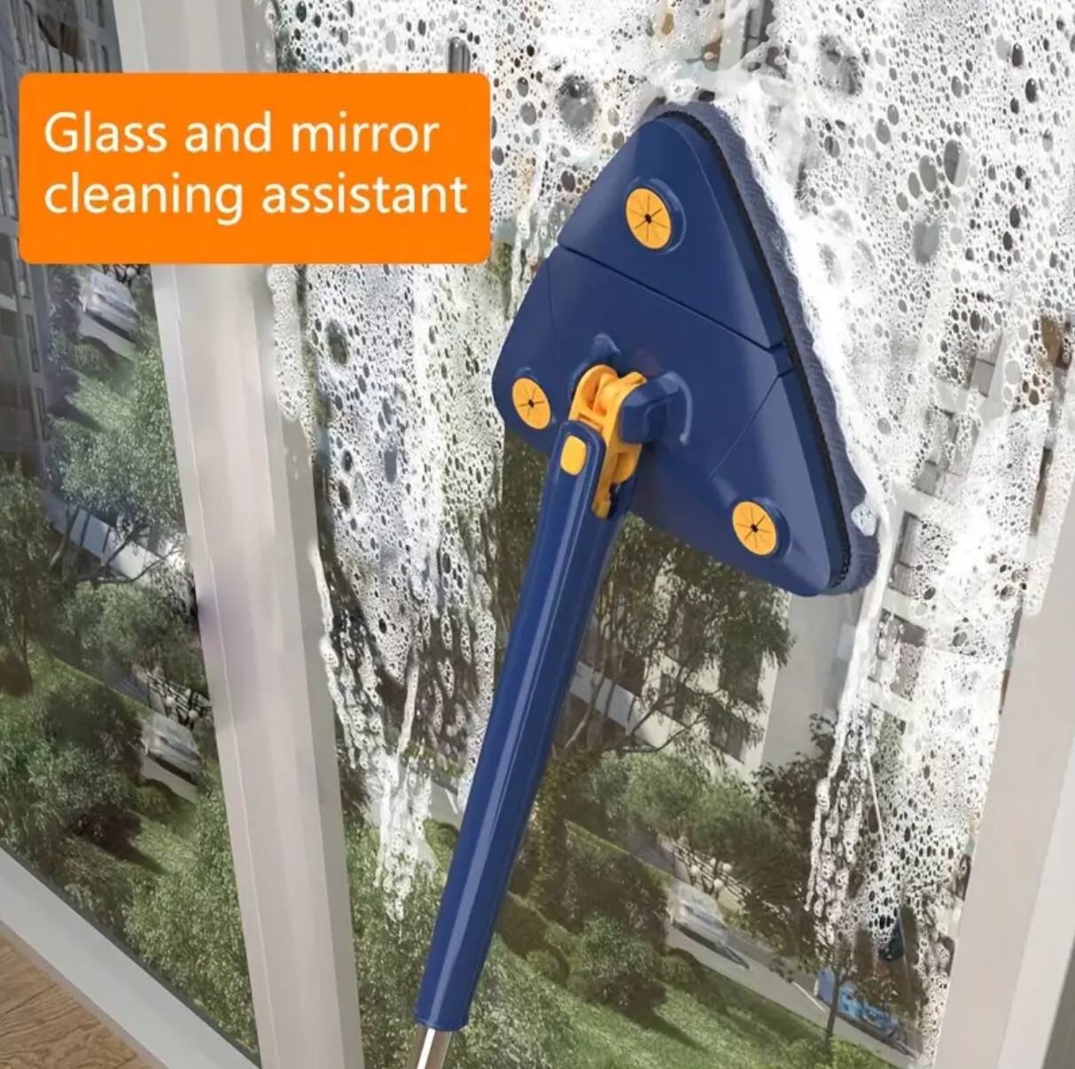 Triangle Mop 360 Rotatable Extendable Adjustable Cleaning Mop