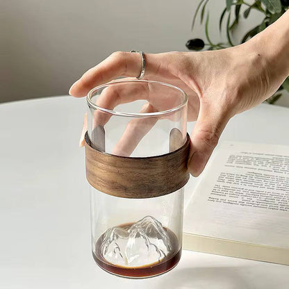 365ml mountain view glass cup