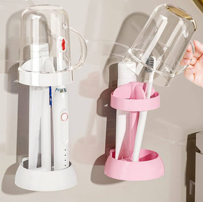 Adjustable Toothbrush Holder With Gargle Cup