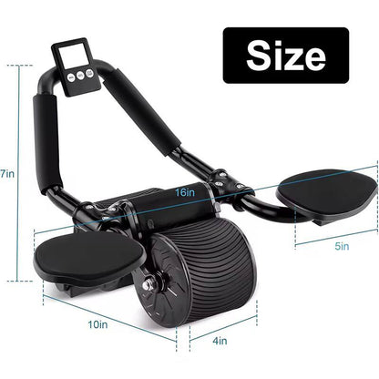 2 elbow pad automatic rebound healthy abdominal wheel