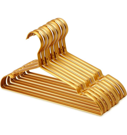 5pcs Aluminum Alloy Gold Clothing Hanger