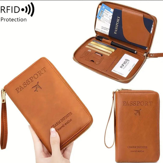 Travel wallet passport protector case