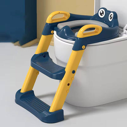 2-in-1 toilet trainer seat with a ladder and potty