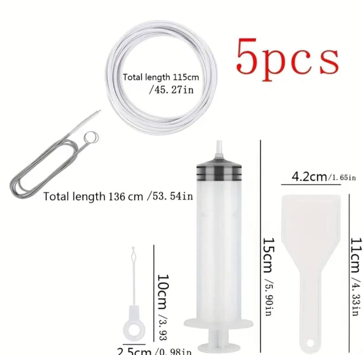 5pcs Refrigerator Drain Clog Remover Kit