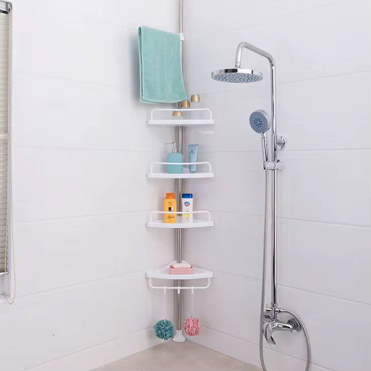 4 Tier Adjustable Telescopic Multi-Corner Shelf Organiser