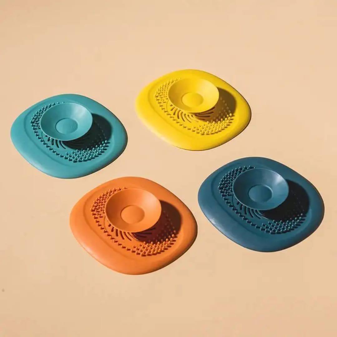 2 in 1 Push Silicone Sink Strainer