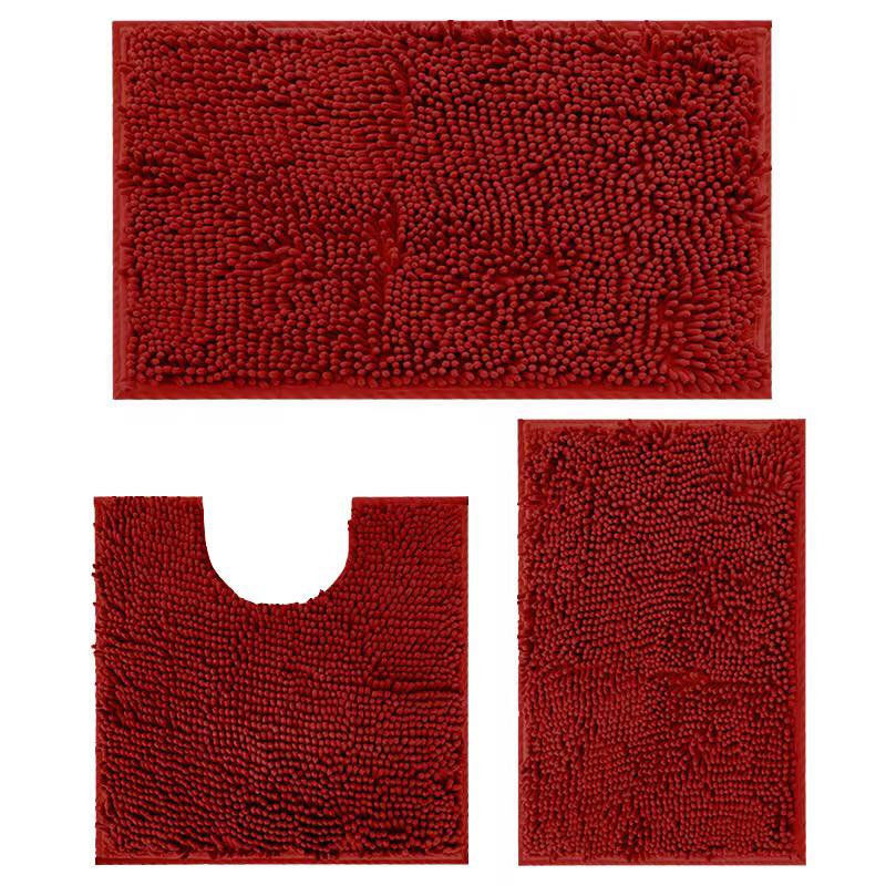 3 in 1 fluffy toilet mats