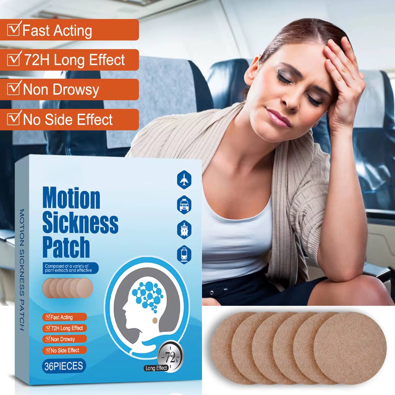 36pck Motion Sickness patches