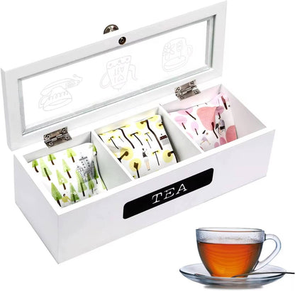 3 Compartment Tea bag organizer