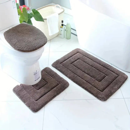 A set of 3 pc antslip toilet mats