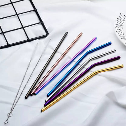 100% FOOD GRADE STAINLESS STEEL REUSABLE STRAWS