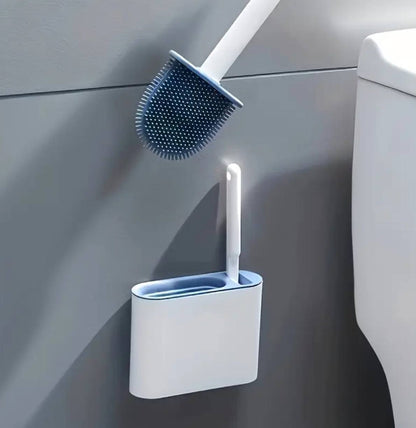 Wall hanging toilet brush with Holder & cleaning brush