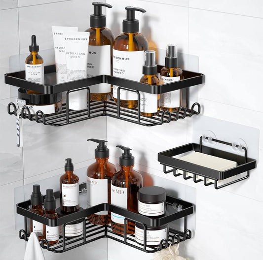 3pcs set  Heavy-duty Shower caddy shelf/Bathroom organizer