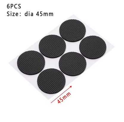 6pc Self Adhesive Furniture Leg Feet Protector Pad